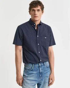 miesten lyhythihainen kauluspaita, REG MICRO PRINT SS SHIRT><noscript><img width=