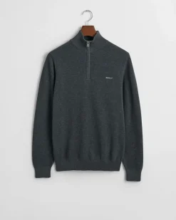 miesten neule, COTTON PIQUE HALF ZIP><noscript><img width=