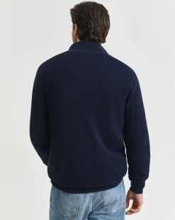 miesten neule, COTTON PIQUE HALF ZIP>Gant Outlet
