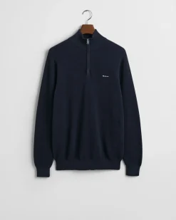 miesten neule, COTTON PIQUE HALF ZIP><noscript><img width=