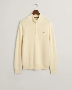 miesten neule, STRIPE TEXTURED ZIP>Gant Sale