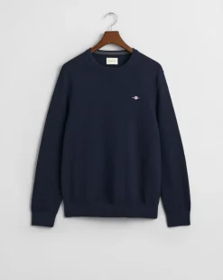 miesten neulepusero, K COTTON MICRO TEXTURED C-NECK>Gant Online