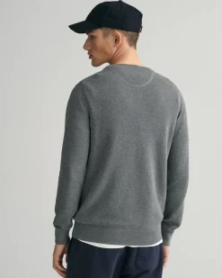 miesten neulepusero, K COTTON PIQUE C-NECK><noscript><img width=