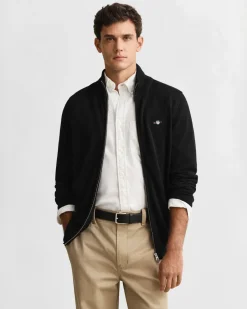 miesten neuletakki Casual Cotton Zip Cardigan,>Gant