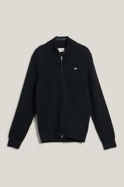 miesten neuletakki, MICRO TEXTURE FULL ZIP>Gant Sale