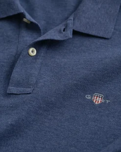 miesten paita, REG SHIELD LS PIQUE RUGGER Sininen, Indigo><noscript><img width=
