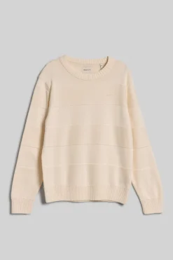 Miesten Puuvillaneule, TONAL BARSTRIPE COTTON C-NECK>Gant Hot