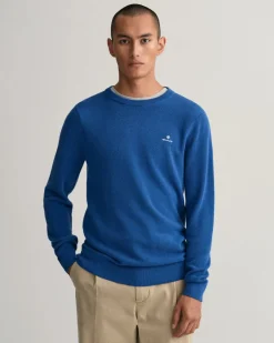 Miesten Puuvillaneule, Cotton Pikee Crew>Gant Clearance