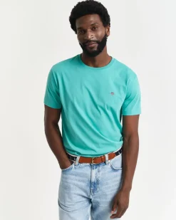 miesten t-paita, REG SHIELD SS T-SHIRT>Gant New