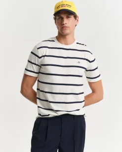miesten t-paita, STRIPED T-SHIRT n>Gant Online