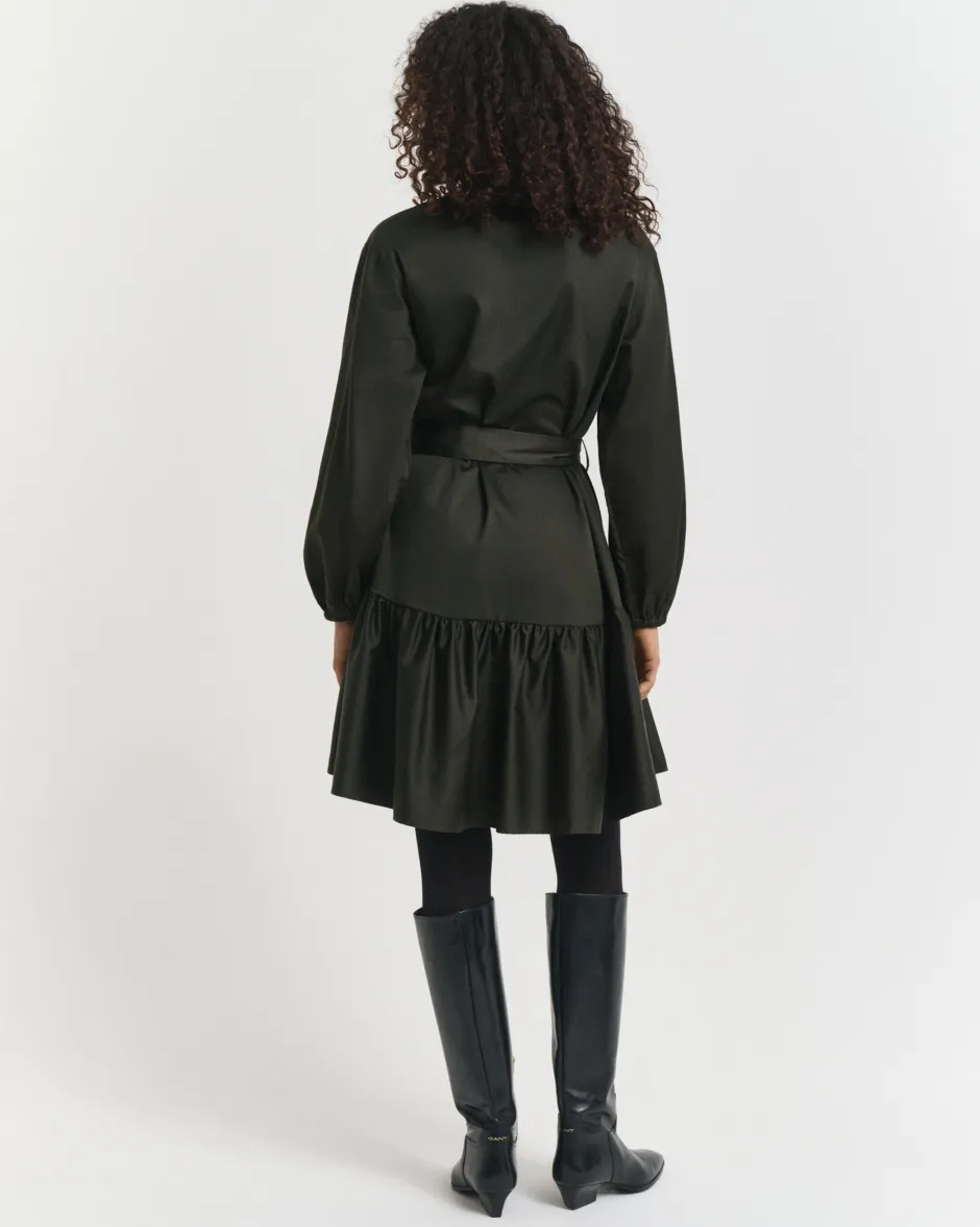 naisten mekko, COTTON SATIN LS DRESS>Gant Sale