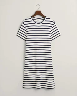 Naisten Mekko, STRIPED SS T-SHIRT DRESS>Gant Hot