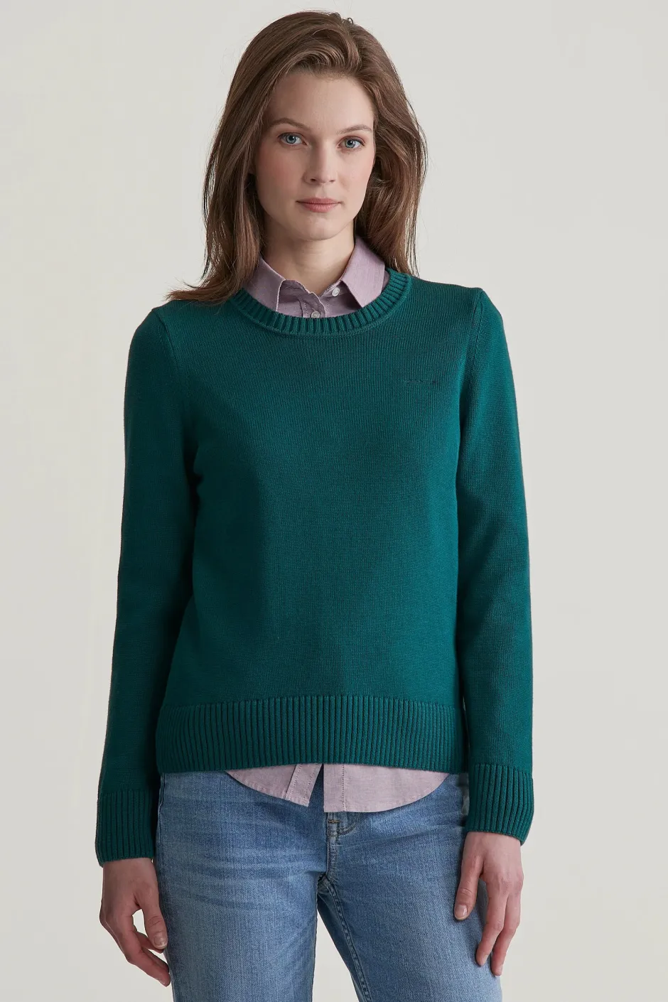 Naisten Neule, CLASSIC COTTON C-NECK>Gant Best