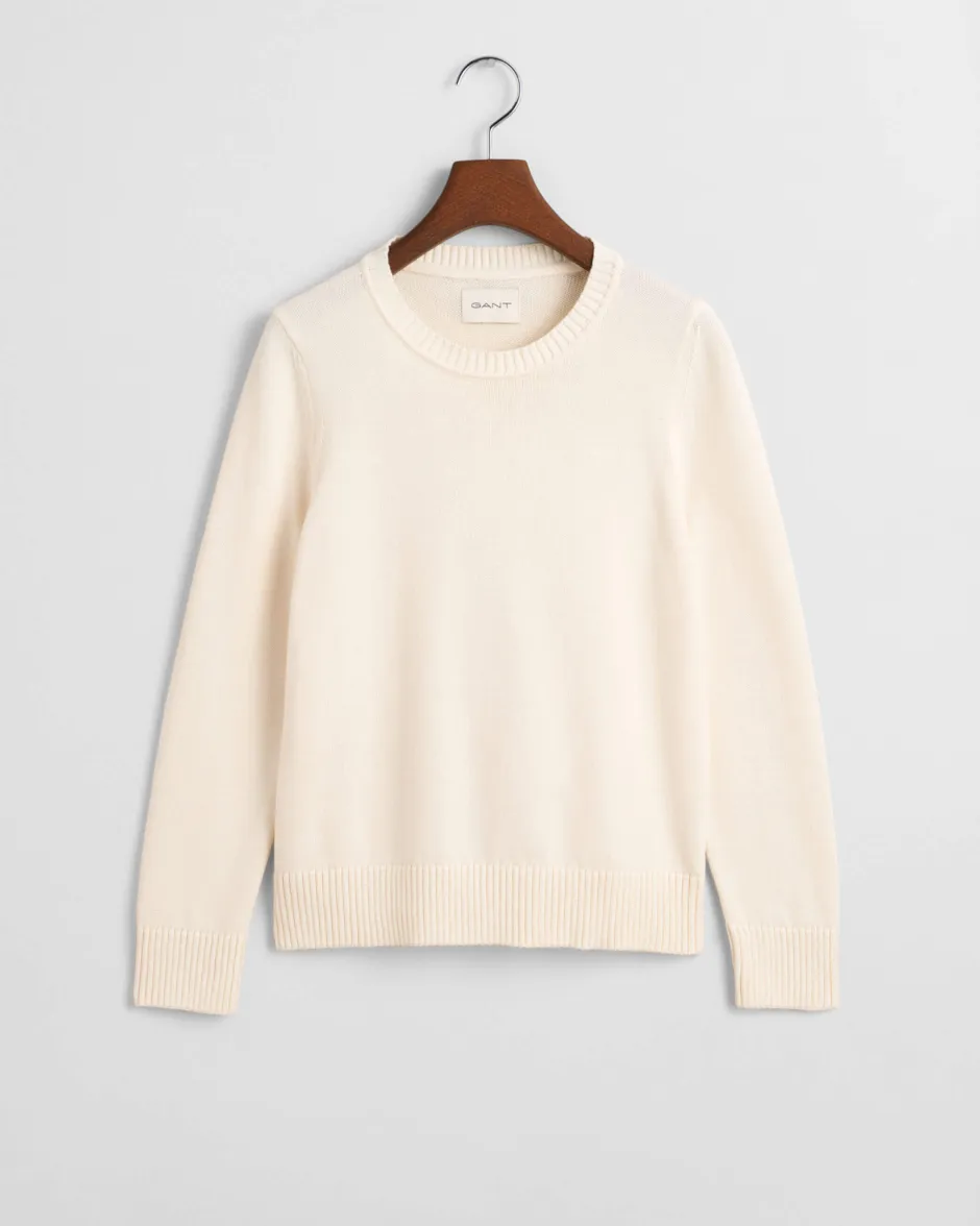 Naisten Neule, CLASSIC COTTON C-NECK>Gant