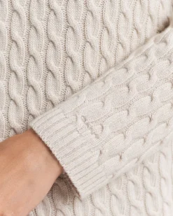 naisten neulemekko CABLE KNIT DRESS,><noscript><img width=