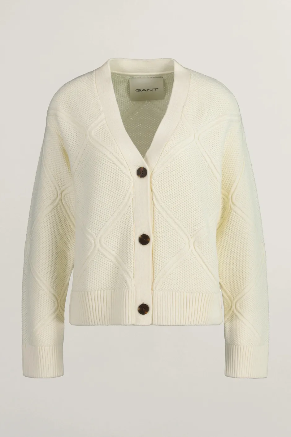 naisten neuletakki, TEXTURE KNIT CARDIGAN>Gant