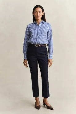 naisten paitapusero Reg Poplin Stripe Shirt,><noscript><img width=