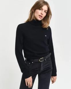 naisten pooloneule, EXTRAFINE LAMBSWOOL ROLLNECK>Gant Hot