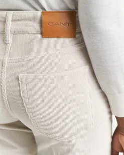 naisten vakosamettihousut, SLIM FLARE STRETCH CORDUROY JEANS><noscript><img width=