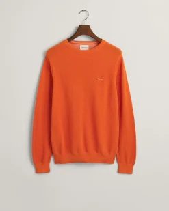 neule, COTTON PIQUE C-NECK>Gant Clearance