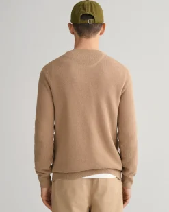 neule, COTTON PIQUE C-NECK>Gant