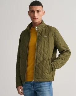 tikkitakki, QUILTED WINDCHEATER Armeijanvihreä>Gant Clearance