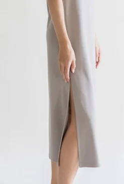 helsinki naisten mekko, LINDA DRESS TAUPE>Gauhar Clearance