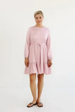 naisten mekko, FRILL DRESS ROSE>Gauhar Online