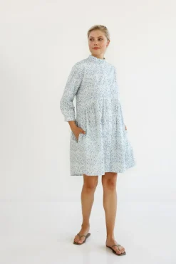 naisten mekko, SHIRT DRESS PRINT SKY>Gauhar Best