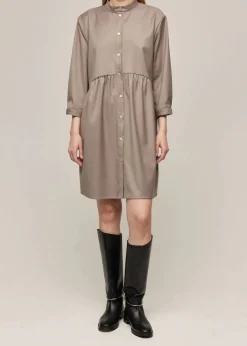 naisten mekko, SHIRT DRESS OYSTER><noscript><img width=