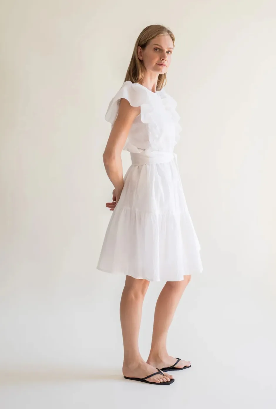 Naisten Mekko, Vicky Dress White>Gauhar Online
