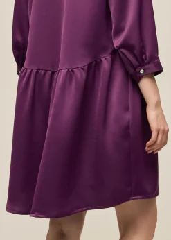 naisten paitamekko, SHIRT DRESS PLUM>Gauhar Outlet