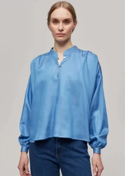 naisten paitapusero, MAXLIN SHIRT LIGHT SAPPHIRE>Gauhar Sale