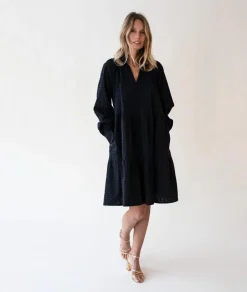 Naisten Pitkähihainen Mekko, LONG SLEEVE RUFFLED DRESS><noscript><img width=