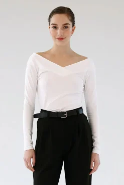 Naisten Pusero, CROSS NECKLINE TOP>Gauhar