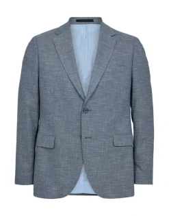 miesten bleiseri, LINEN LOOK BLAZER>Gino marcello Clearance