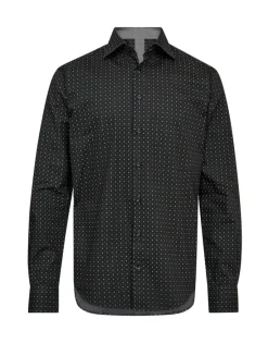 miesten kauluspaita, K MICRO PRINT SHIRT>Gino marcello New