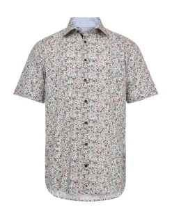 miesten kauluspaita, K 3112050 SS SHIRT Punainen Kuosi>Gino marcello Sale