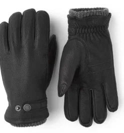 unisex käsineet UTSJÖ FLEECE LINER BUCKLE ELKSKIN GLOVE,>Hestra Best
