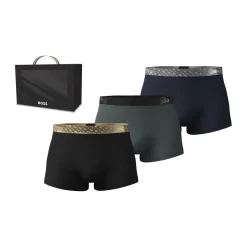 miesten bokserit, TRUNK 3P METALLIC>Hugo Boss Discount