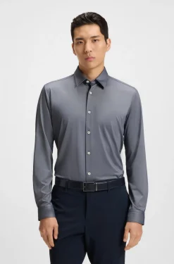 miesten kauluspaita, P-ROAN PERFORMANCE STRECH OXFORD>Hugo Boss Discount