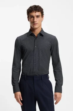 miesten kauluspaita P-HANK-S-K-261 Performance Stretch,>Hugo Boss