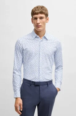 miesten kauluspaita, P-ROAN PERFORMANCE SHIRT>Hugo Boss Sale