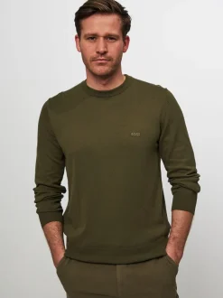 miesten neule, PACAS L Armeijanvihreä>Hugo Boss Discount