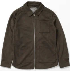 miesten paitatakki, RICKARD VEGAN SUEDE OVERSHIRT>Human Scales Outlet