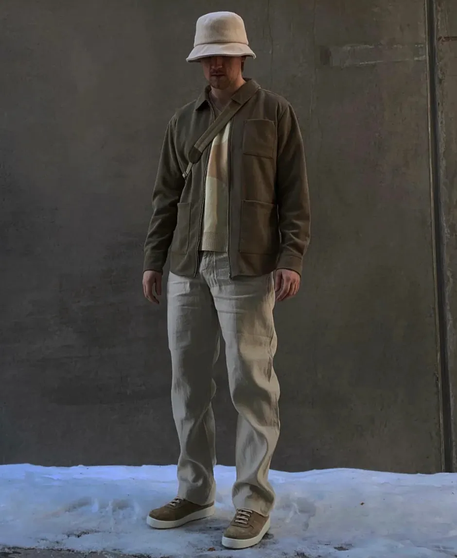 miesten paitatakki, RICKARD VEGAN SUEDE OVERSHIRT>Human Scales Outlet