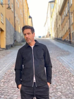 miesten paitatakki, RICKARD VEGAN SUEDE OVERSHIRT>Human Scales Hot