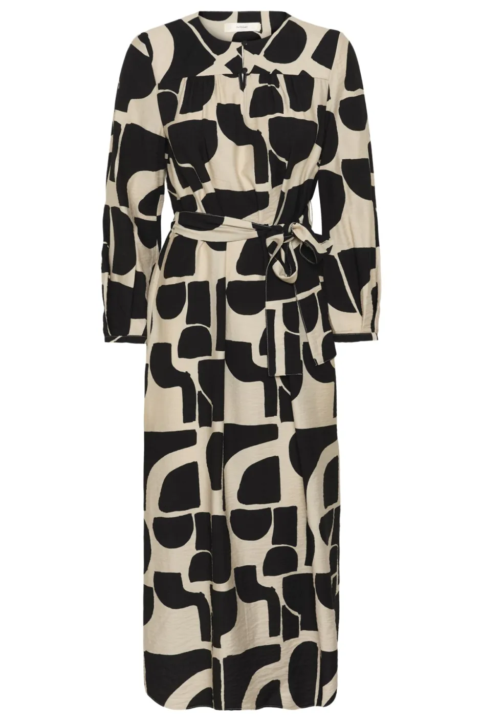 mekko LYNNIW Belted Dress, musta kuosillinen>Inwear Hot