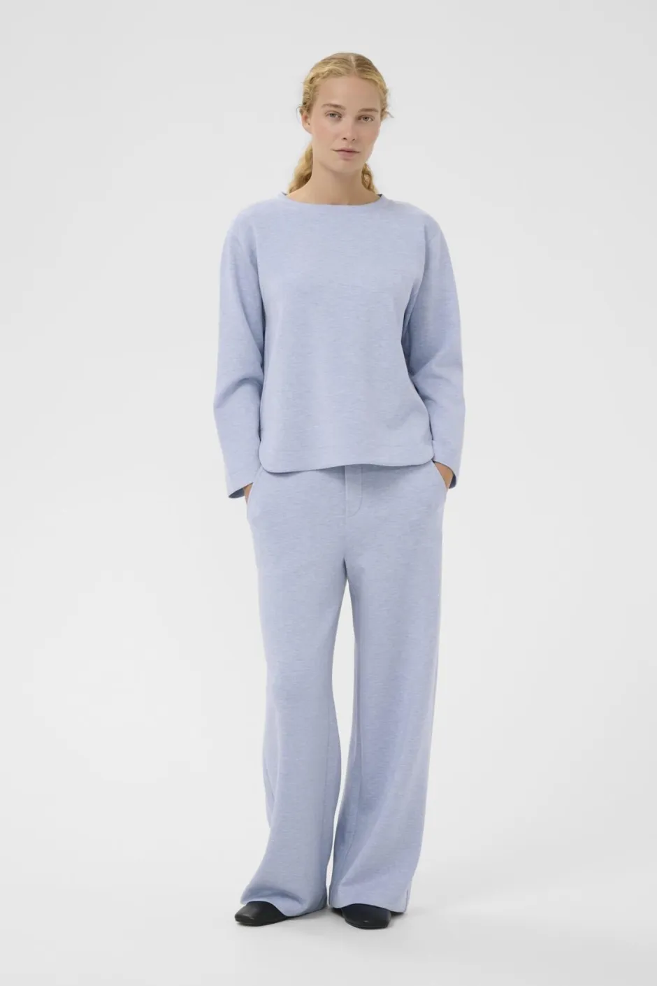 naisten collegepaita GincentIW Melange Crewneck,>Inwear Outlet