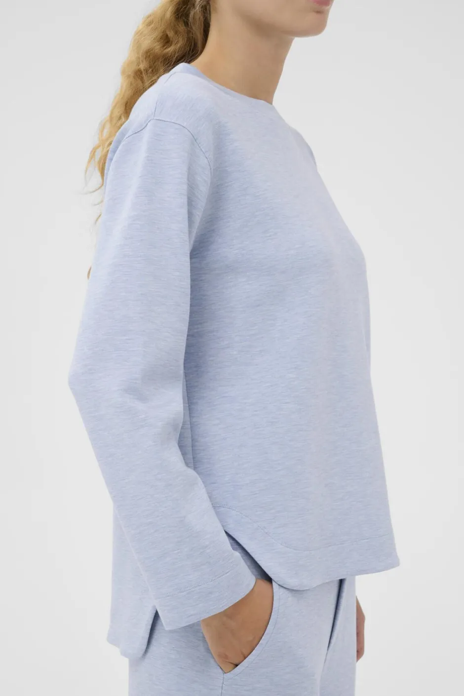 naisten collegepaita GincentIW Melange Crewneck,>Inwear Outlet